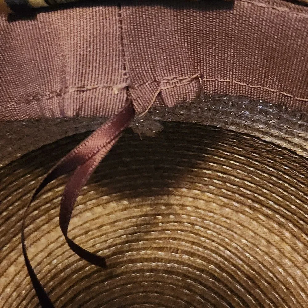 Scala Big Brim Braid Sun Hat NWT
